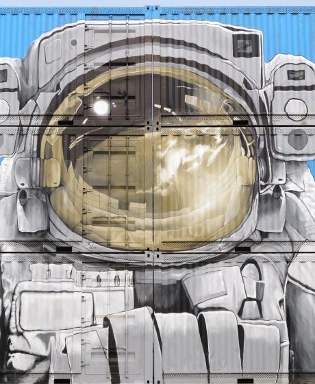 Graffiti eines Astronauten