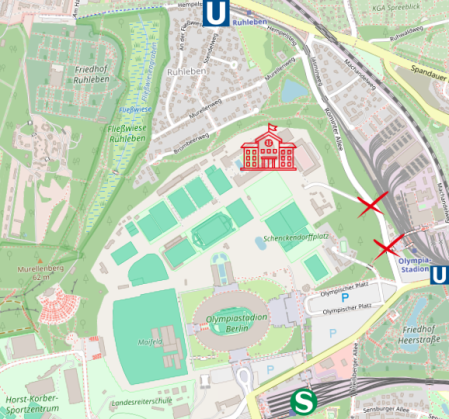 Wichtige Stellen zur Verbesserung der Schulwegsicherheit an der Poelchau-Schule