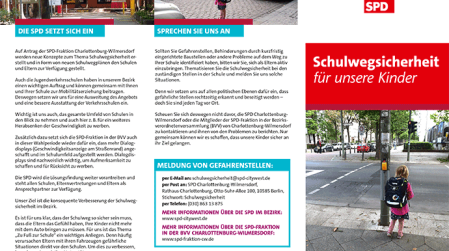 SPD-Flyer zum Thema Schulwegsicherheit