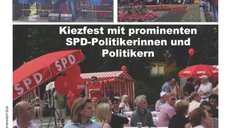 Flyer SPD-Kiezfest am Rüdesheimer Platz