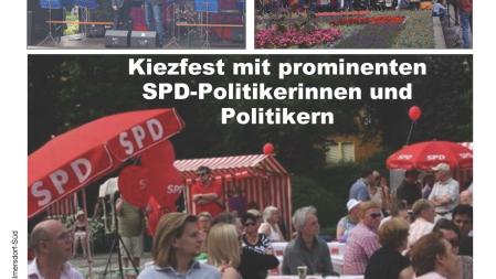 Flyer SPD-Kiezfest am Rüdesheimer Platz
