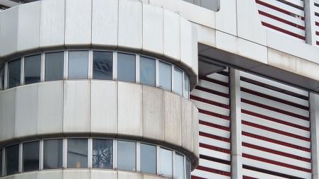 geb&auml;ude messe icc grau 